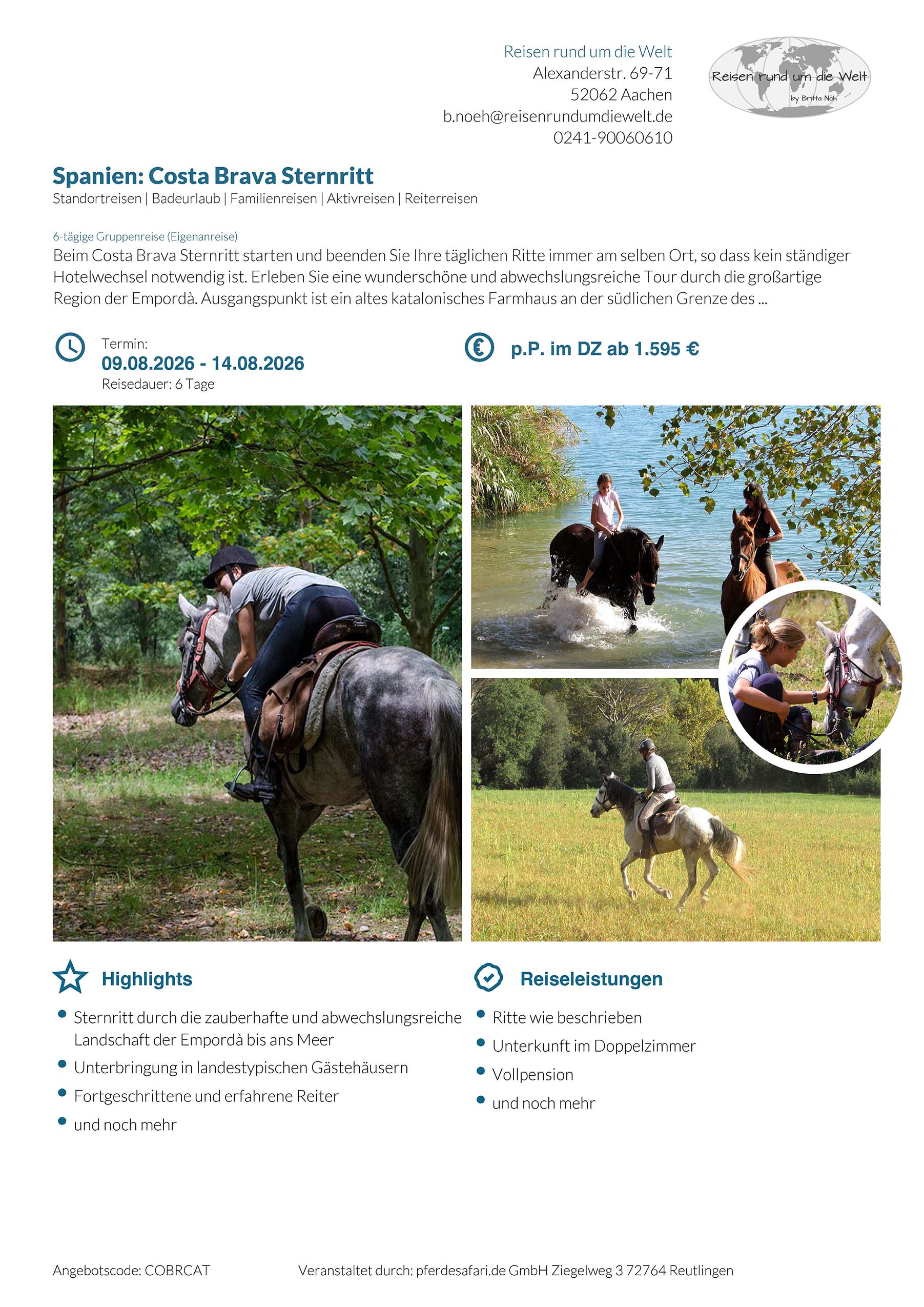 Spanien: Costa Brava Sternritt