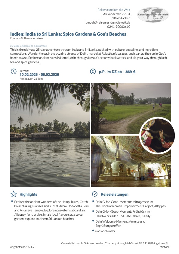 G Adventures Indien